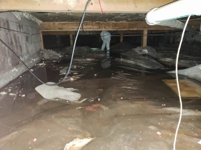 Finished Crawlspace with Access